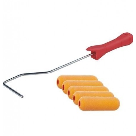 Jeu de monture pattes de lapin + 6 mini rouleaux 100 mm